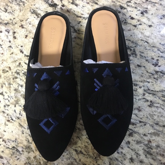 Soludos Palazzo Tassel Mules - Picture 2 of 4